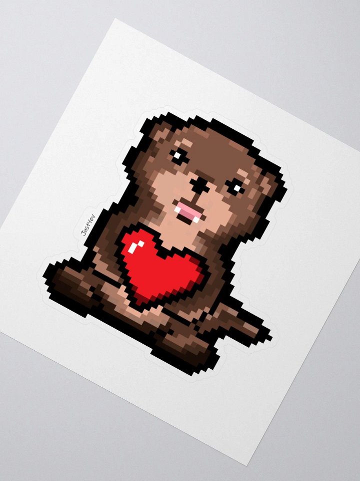 Otter Pixel Art Sticker product image (2)