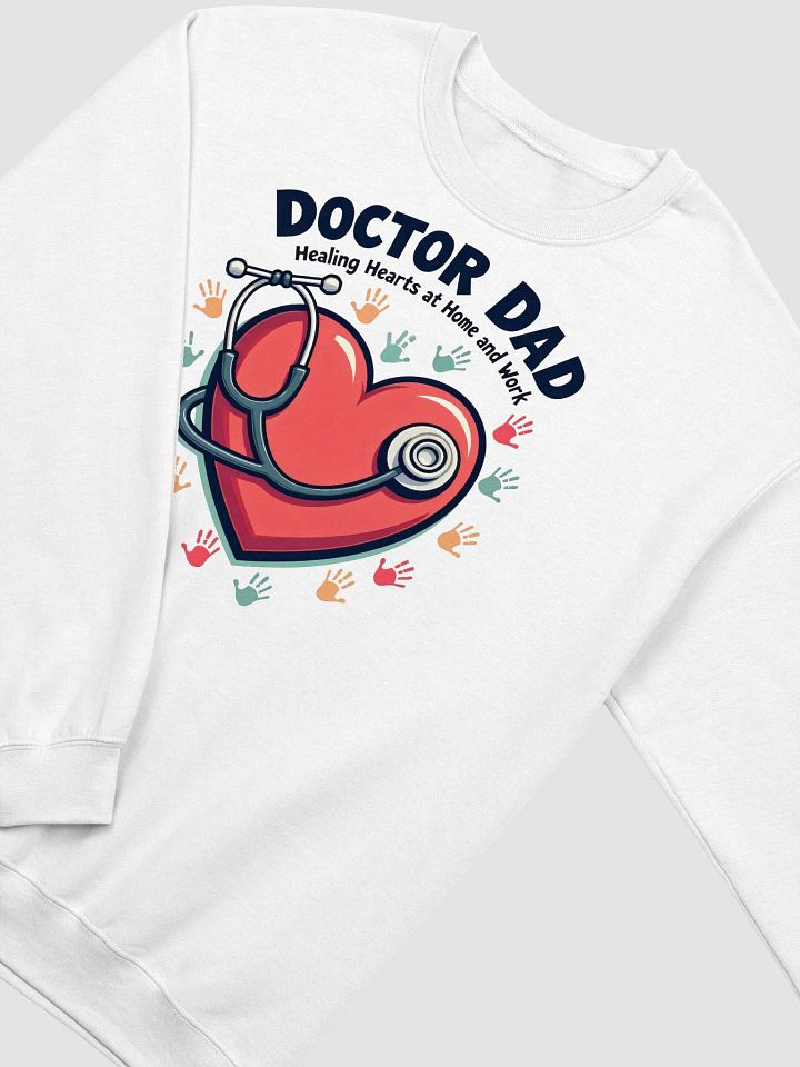 Healing Heart Doctor Dad Crewneck Sweatshirt product image (12)