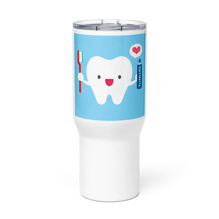 Happy Tooth Travel Mug with a Handle product image (3)