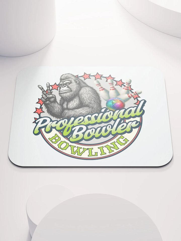 Professional Bowler Sasquatch Bowling Mouse Pad product image (2)