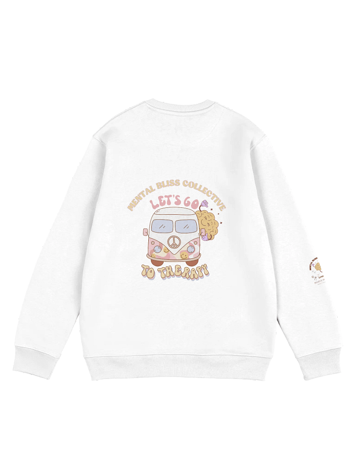 Let’s Go To Therapy Organic Sweatshirt – Advocate for Mental Wellbeing and destigmatise therapy product image (2)