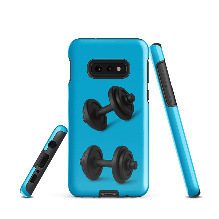 Cyan Double Dumbbell Samsung® Case product image (1)