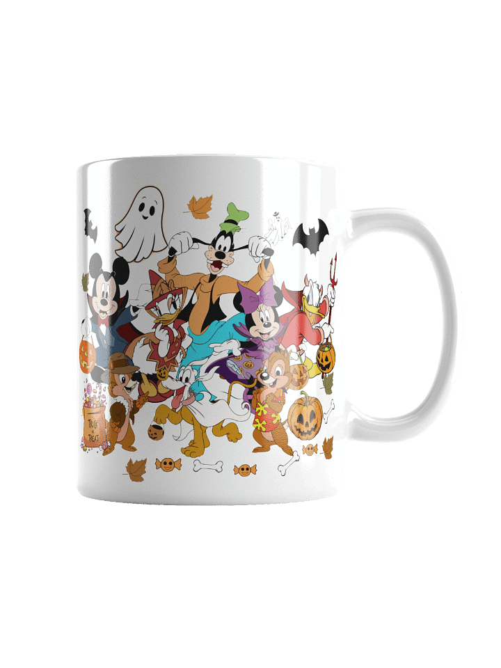 White Glossy Mug Halloween Mиckey And Friends product image (5)