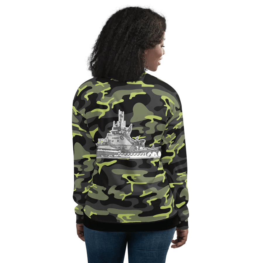 Copy of Twin Anchor Titan tug Green Camouflage Bomber Jacket product image (12)