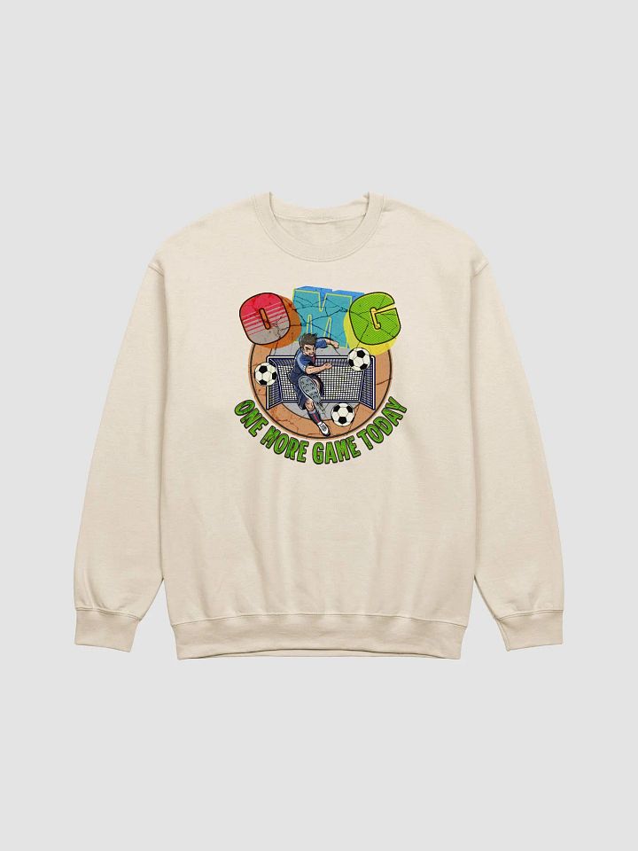 OMG One More Game Today Soccer Air-Spun Classic Crewneck Sweatshirt product image (19)
