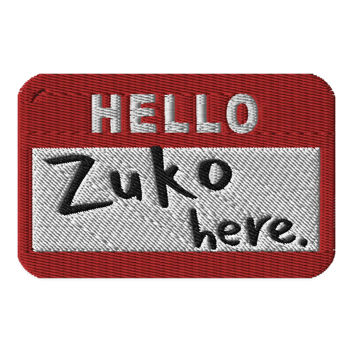 Hello, Zuko Here Patch product image (1)