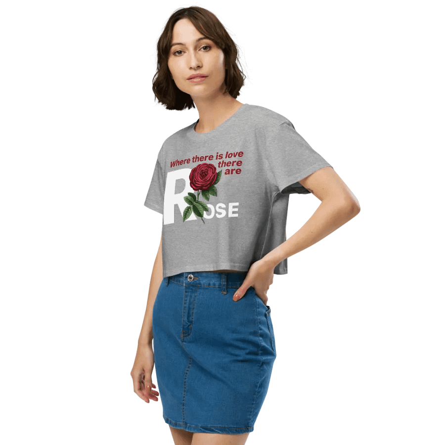 BUIII: Where there is love, there are rose Crop Tops product image (4)