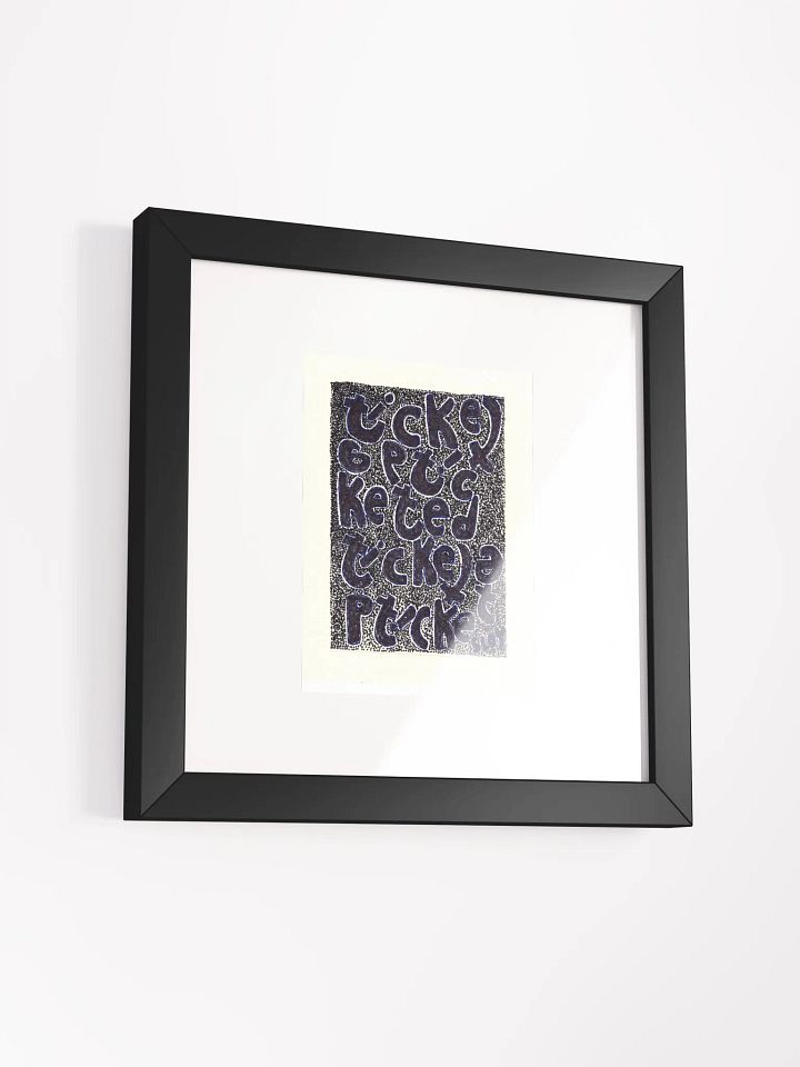 ticketed Panel Card Print Framed product image (1)