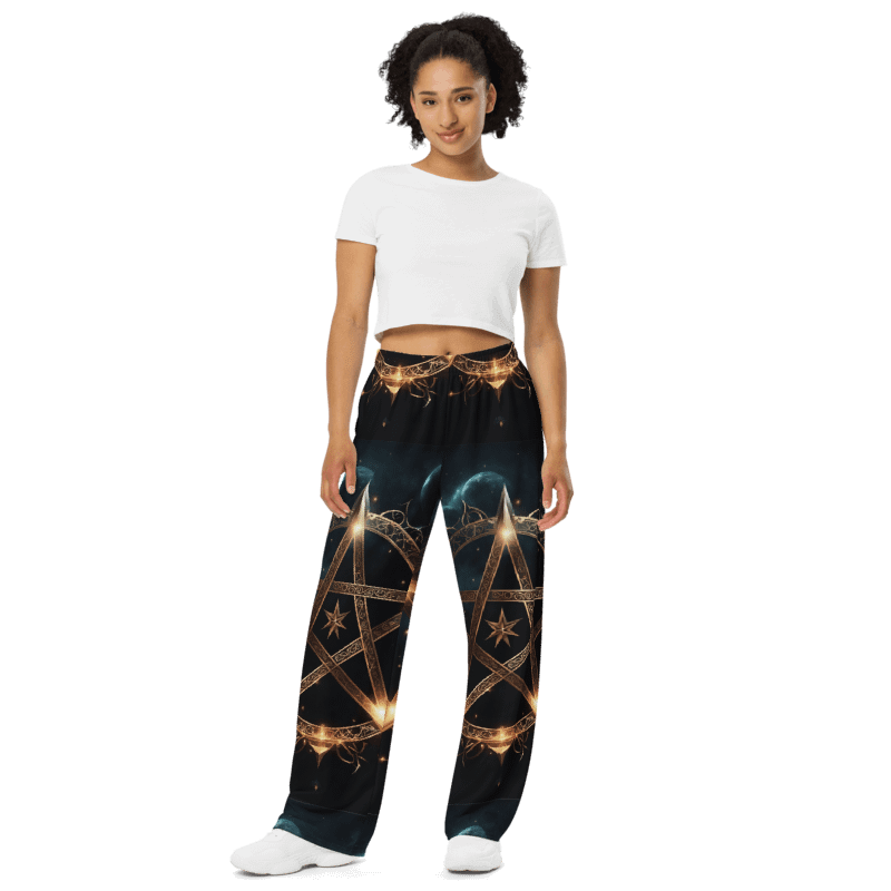 Black & Gold Symbology Lounge Pants product image (1)