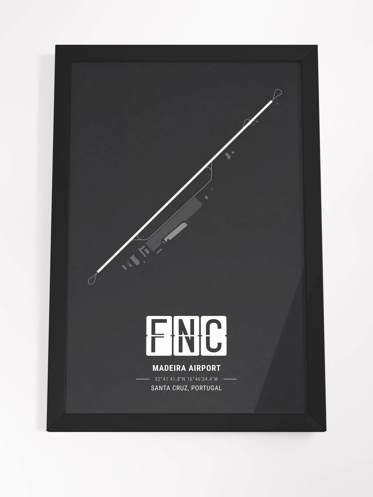 Framed Airport FNC Premium Map On Matt Paper product image (4)