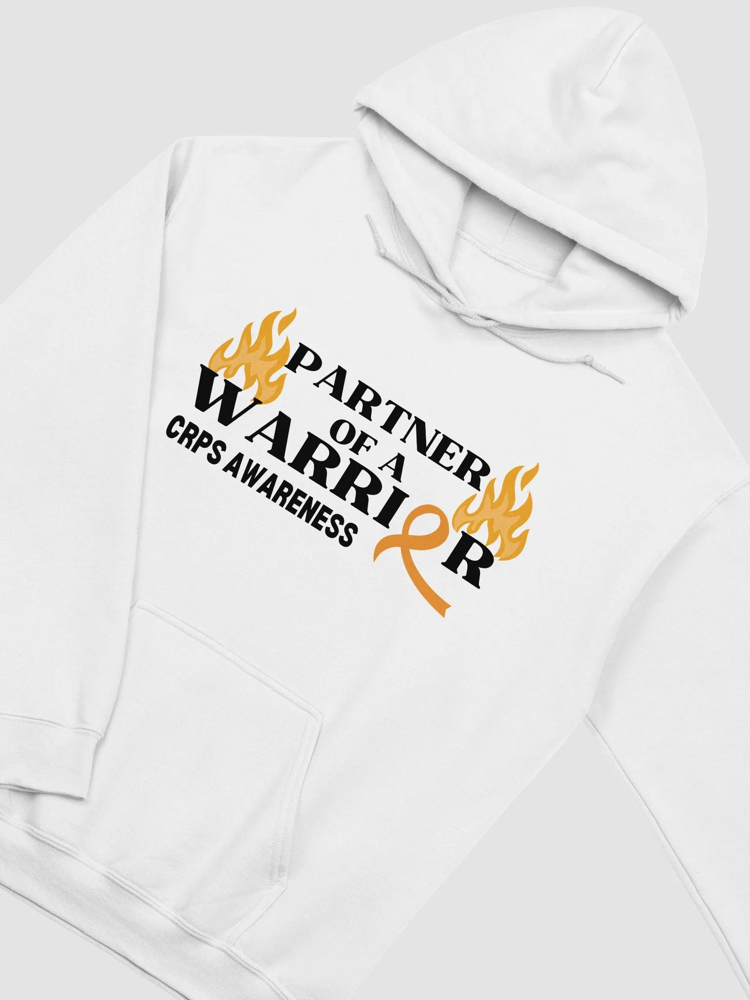 PARTNER of a Warrior CRPS Awareness Hoodie- Black Print product image (2)