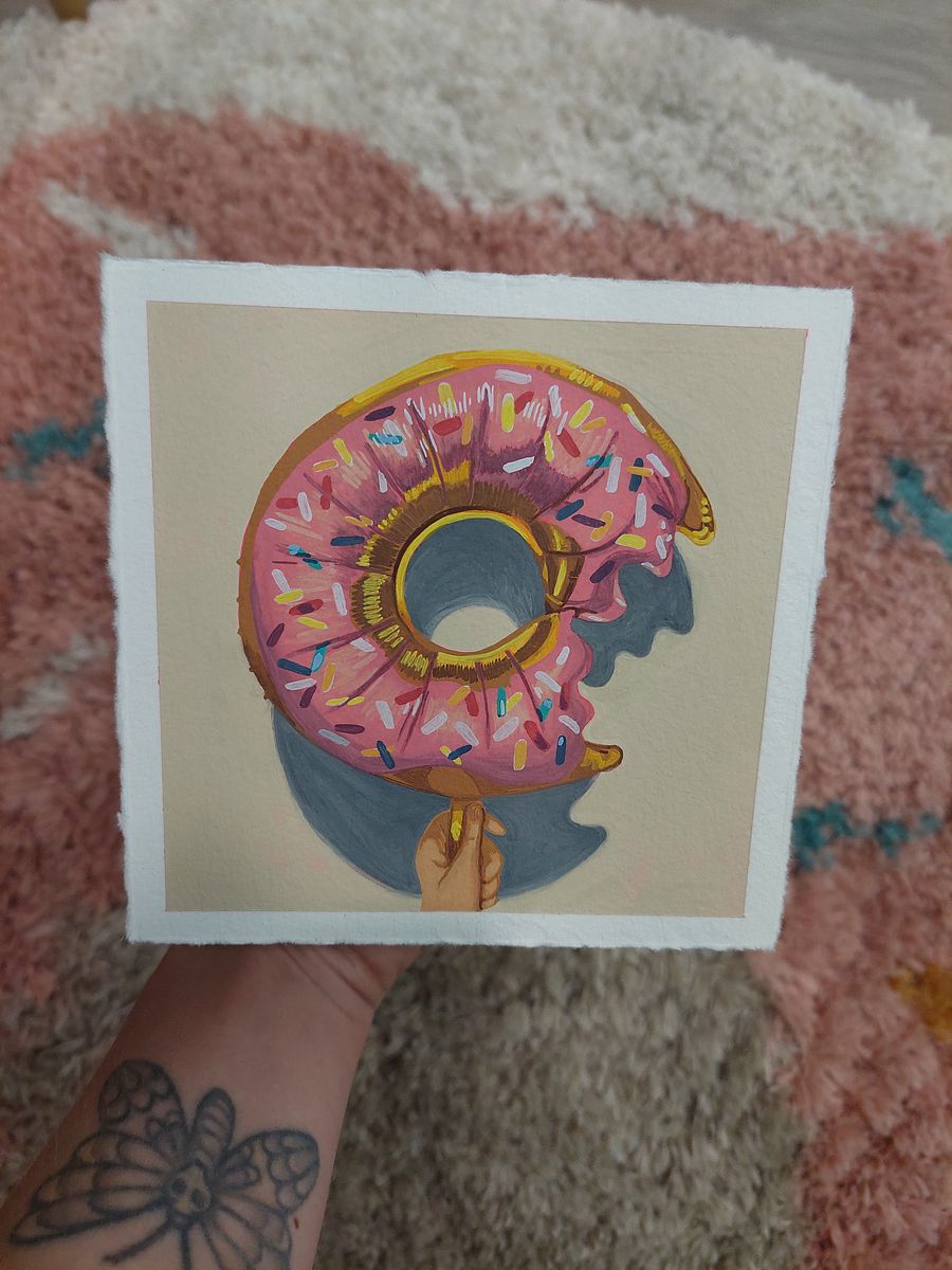 Donut Balloon - Gouache Painting product image (2)
