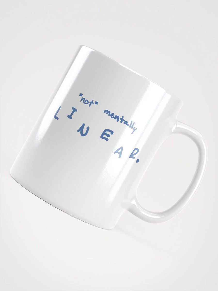 *not* mentally linear (teal design) mug product image (8)