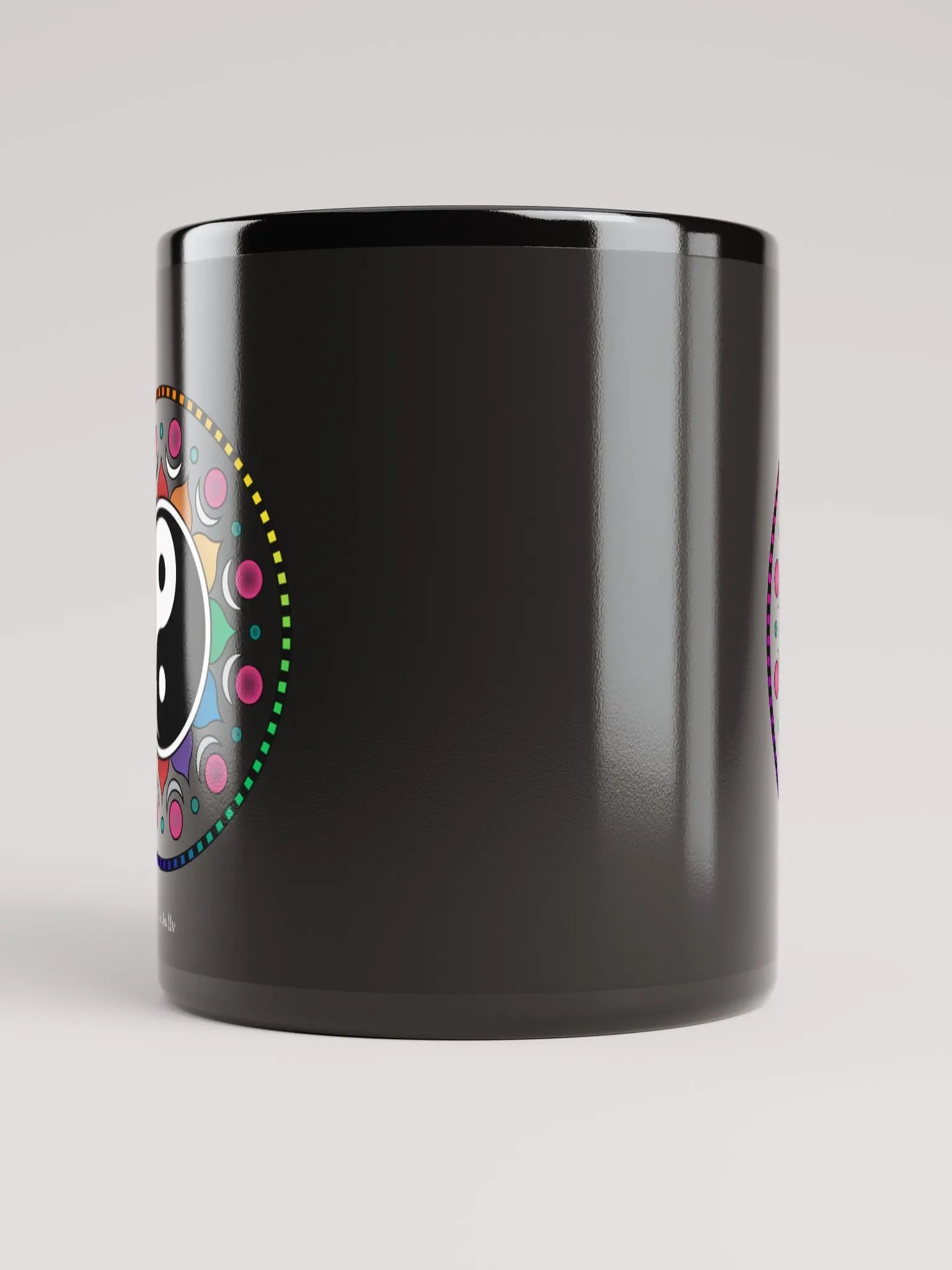 Yin Yang Mandala Mug - Black product image (9)
