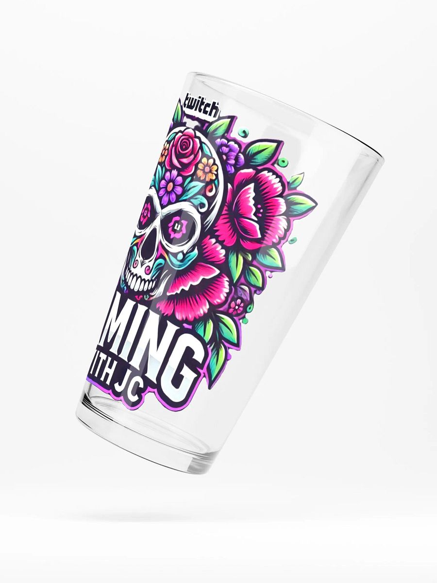 Flower Skull JC Pint Glass product image (5)