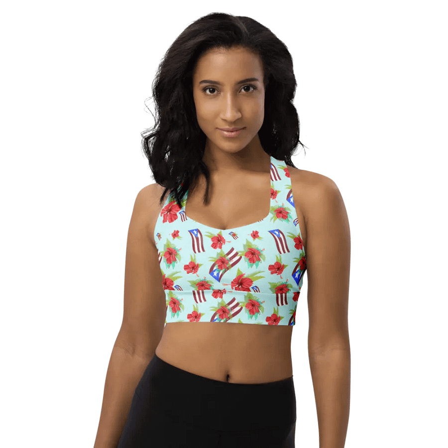 Puerto Rican Pride All-Over Print Sports Bra product image (1)