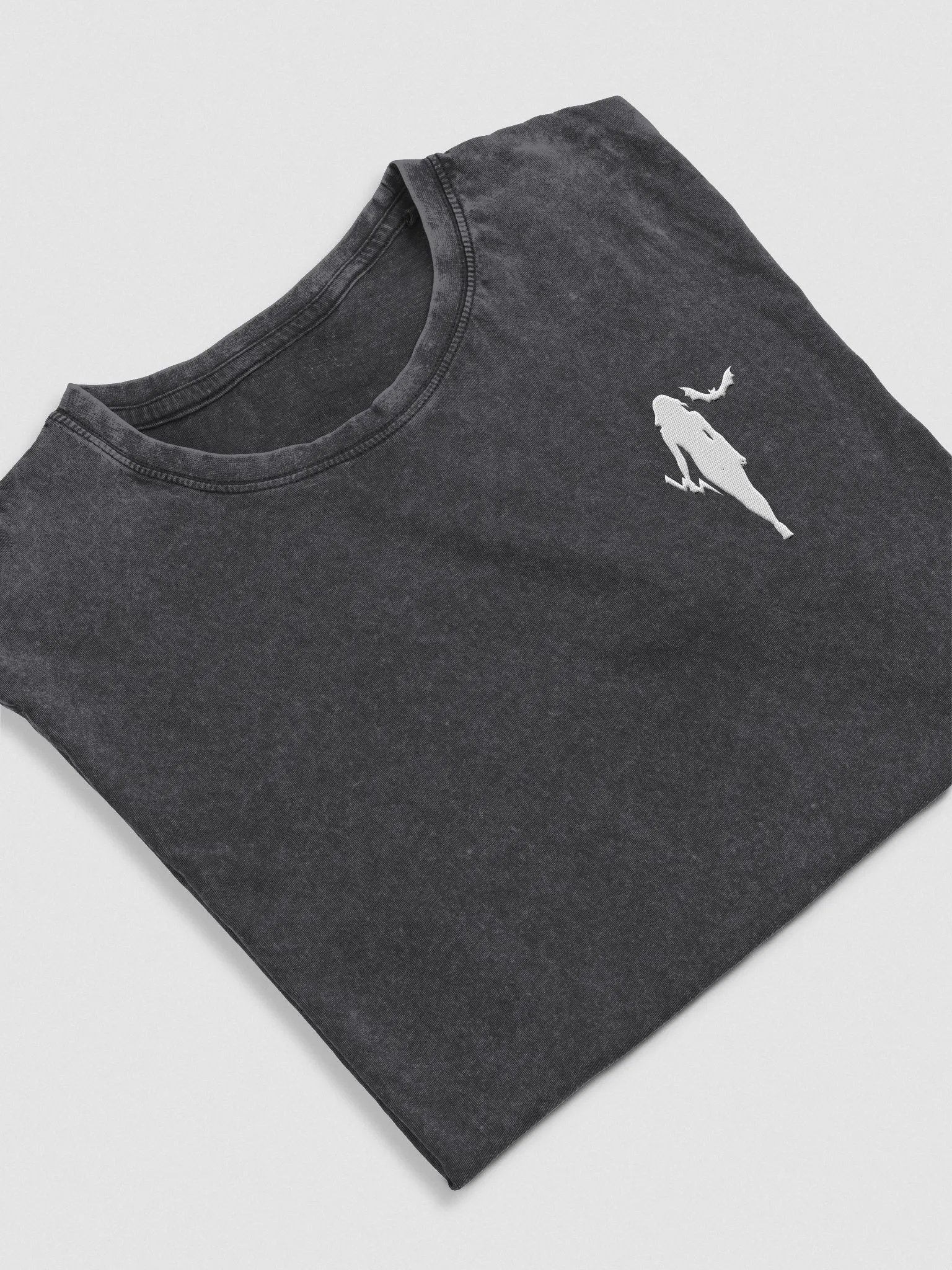 Proto-Valkyrie Embroidered Denim T-Shirt product image (3)