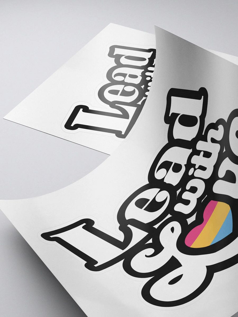 Lead With Love Sticker: Pansexual product image (4)