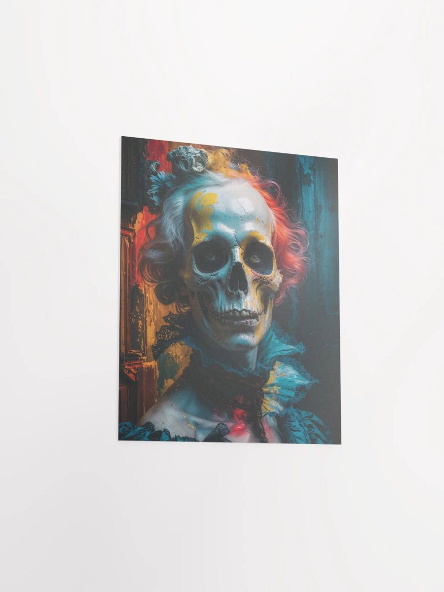 Curly-Haired Skull Print Poster product image (22)
