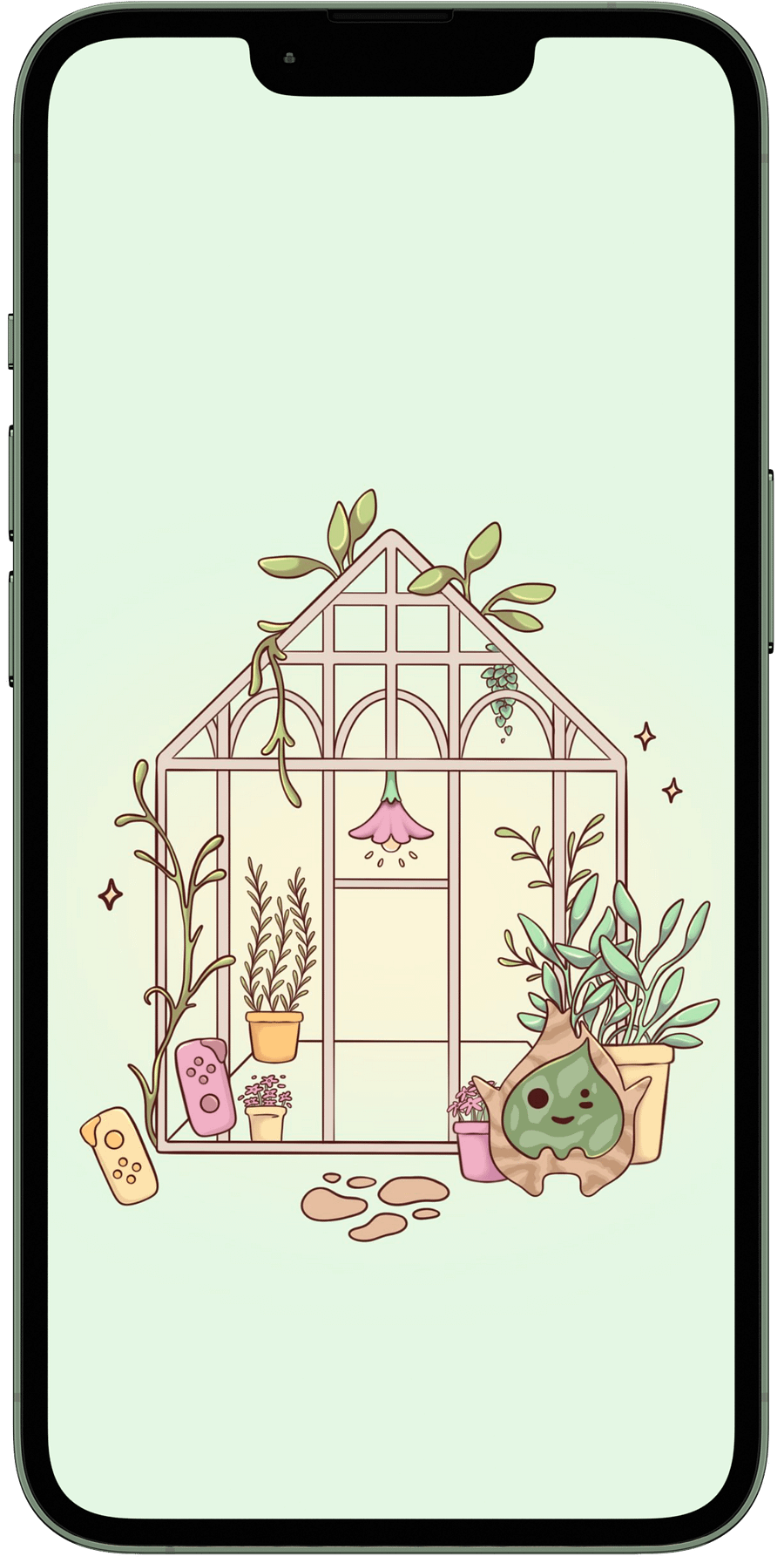 Greenhouse Green Phone Background product image (1)