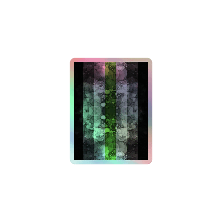 Agender Flag Sticker (Textured Variation) product image (1)