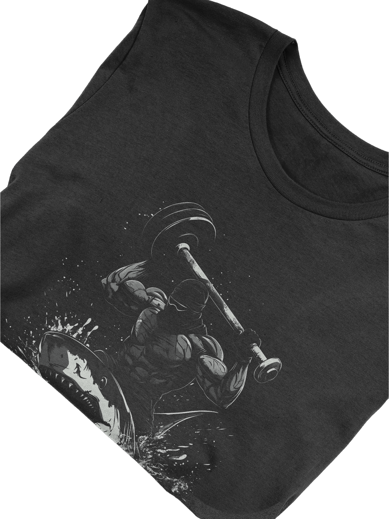 Shark Lifting Weights T-Shirt, Gym Bodybuilding Tee product image (8)