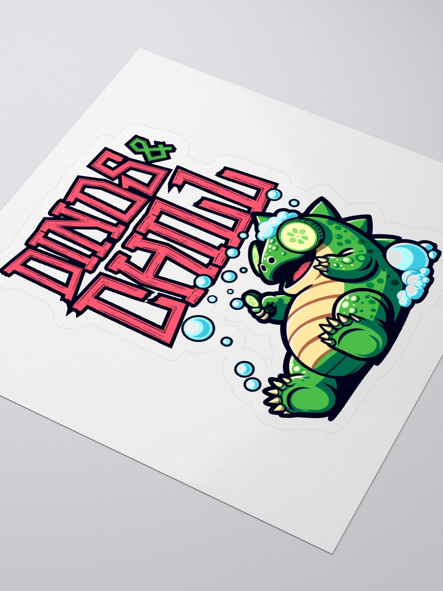 Dinos & Chill Vinyl Kiss Cut Sticker product image (3)