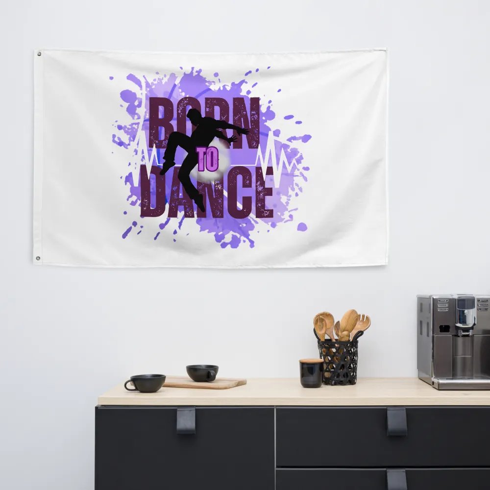 Born to Dance His Silhouette Flag product image (6)