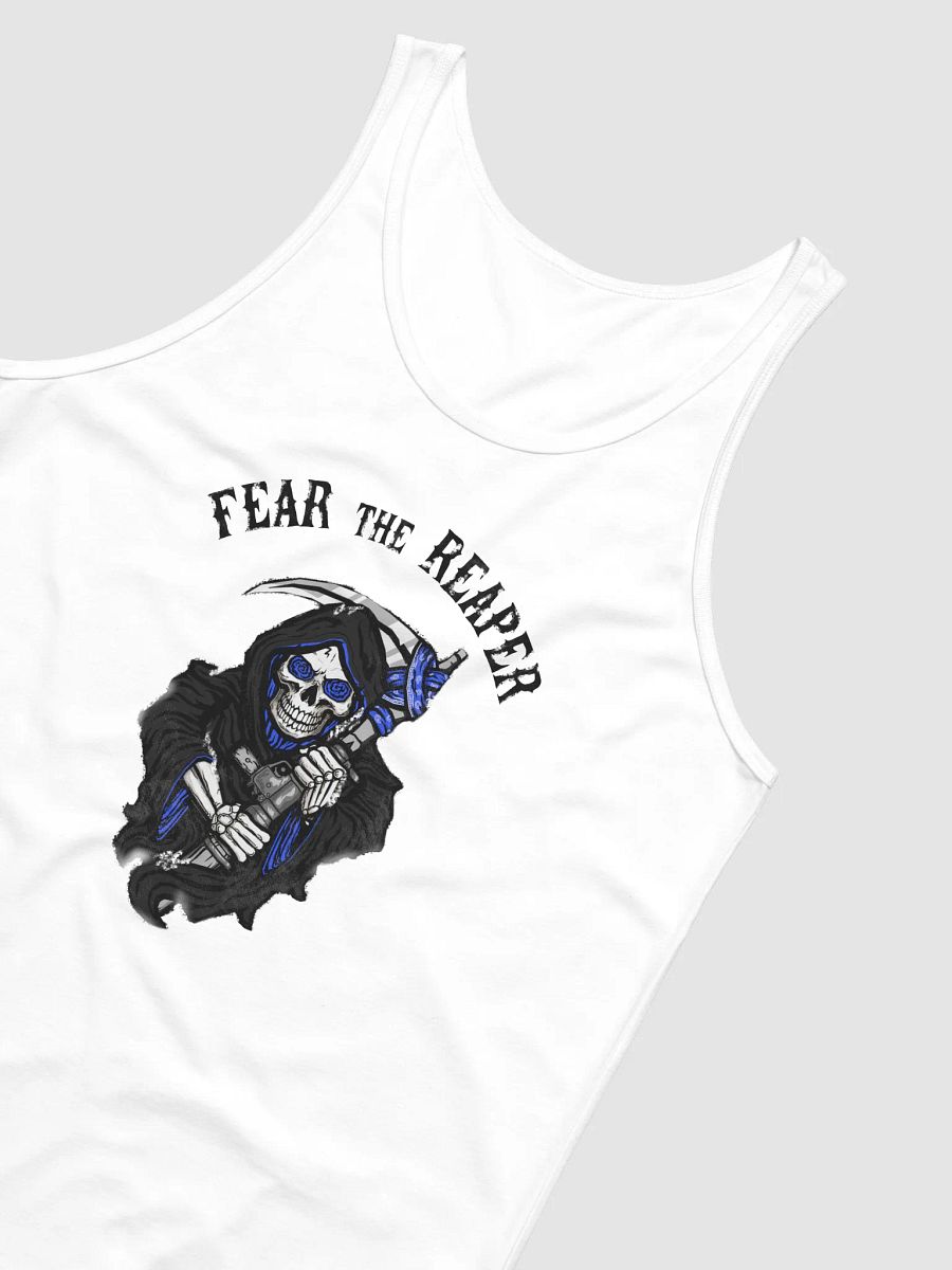 Fear the Reaper Unisex Tank Top (White) product image (7)