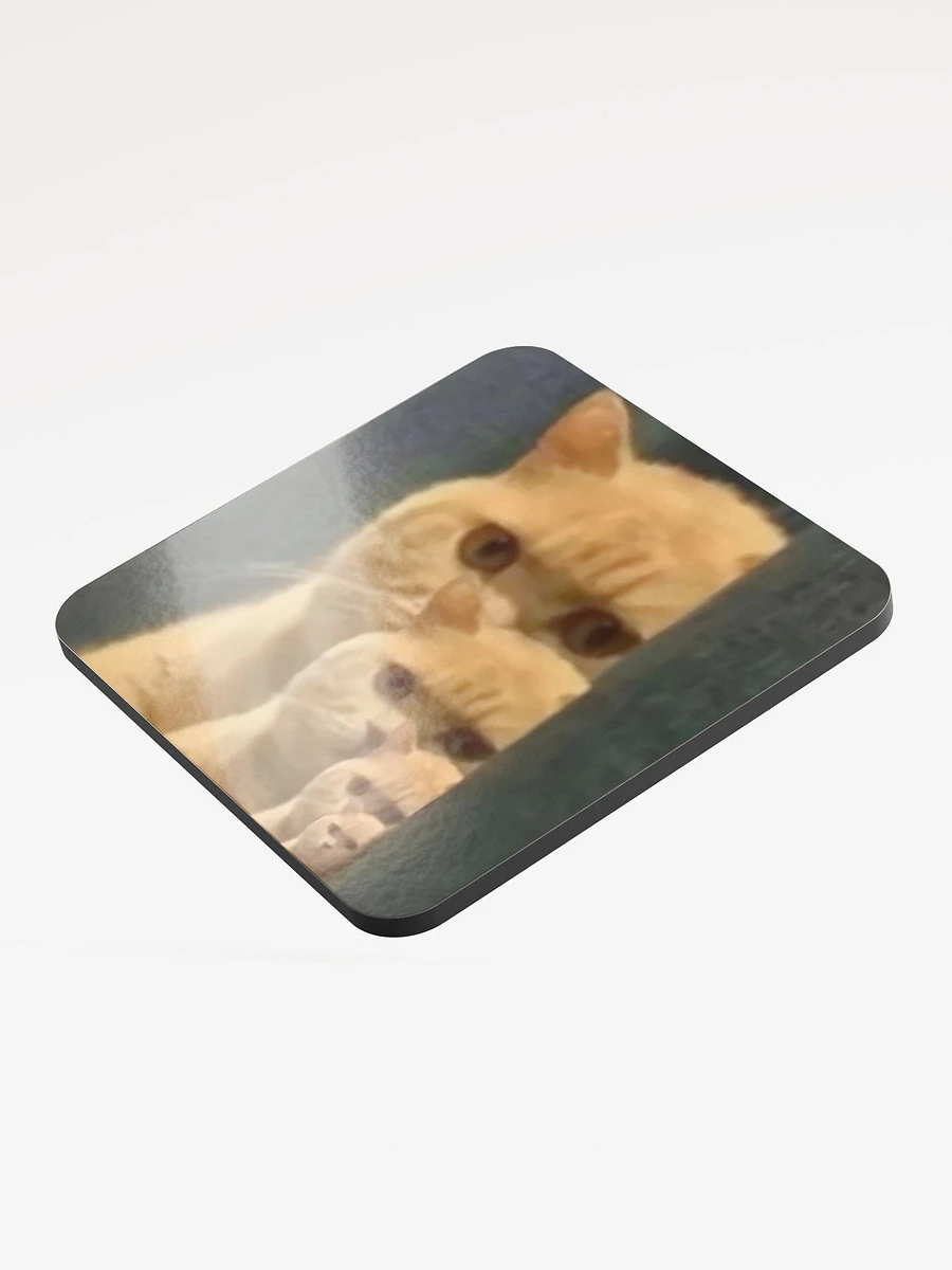 Glossed Cork Coaster: Meme Cats product image (3)