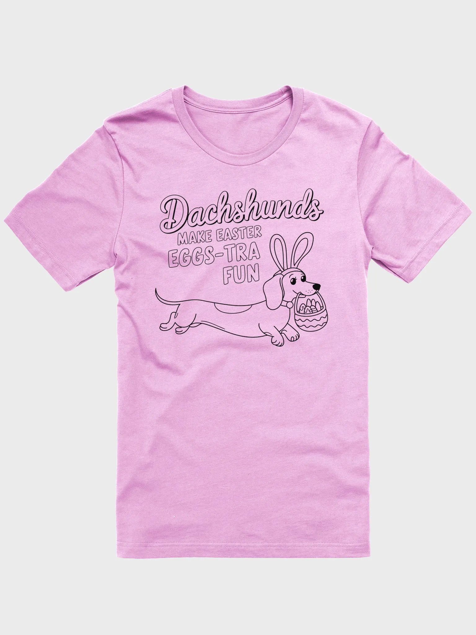 Egg-stra Fun Dachshund Easter Tee product image (1)