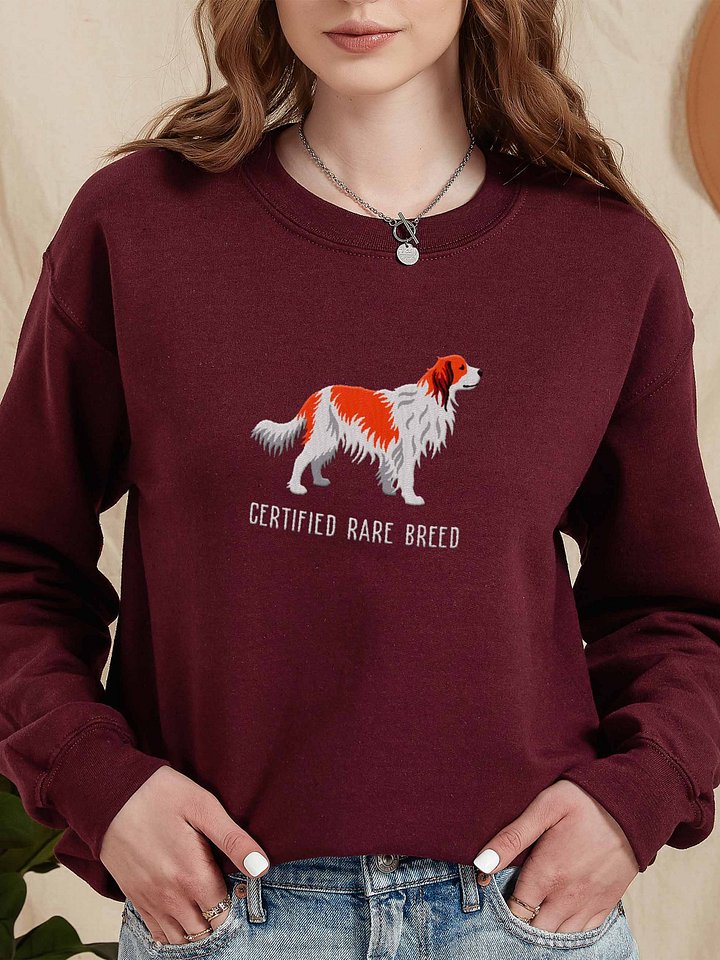 Certified Rare Breed Sweatshirt (Embroidered) of a Kooikerhondje product image (2)