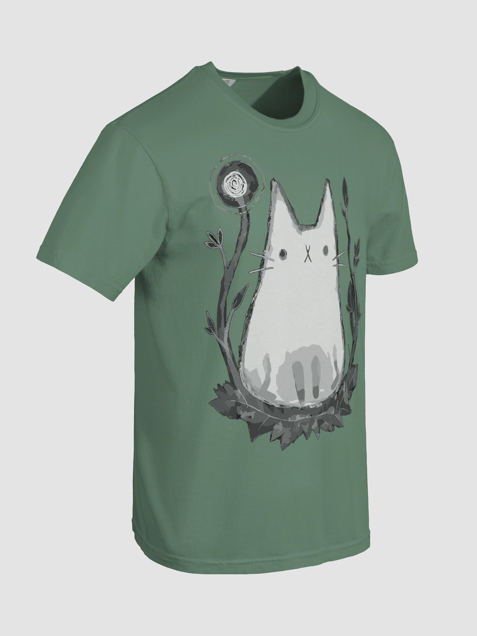 Whimsical Cat Branches T-Shirt product image (6)