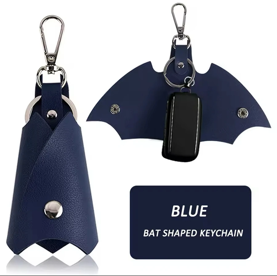 Batman Key cover Leather Keychain Unisex Key Holder Waist Bat Car Keys Keyrings Case product image (10)