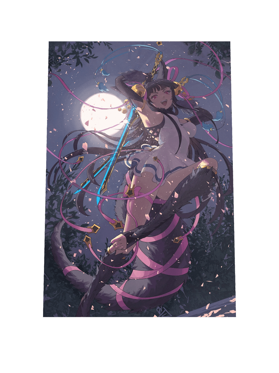 (12" x 18") Full Moon Yuel Print product image (1)