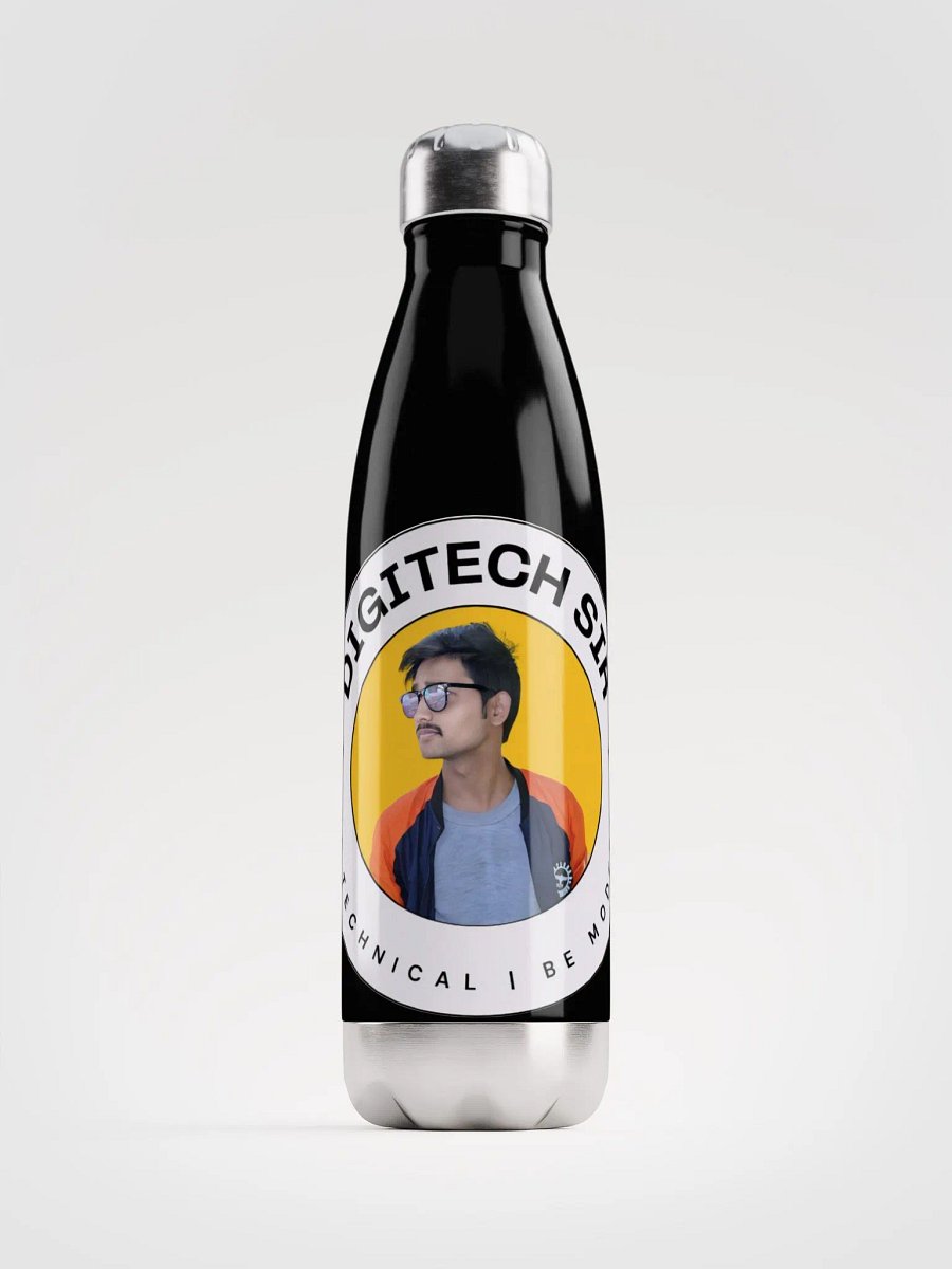 Tech-Savvy Stainless Steel Water Bottle | Digitech Sir Branded Bottle product image (1)