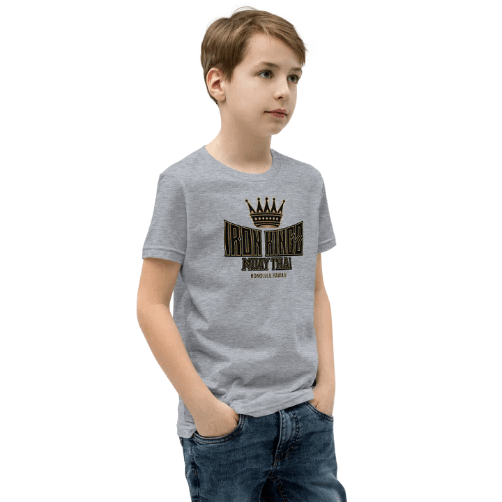 Youth Iron Kingz Muay Thai Tee W/ Skeleton Face & Crown product image (2)