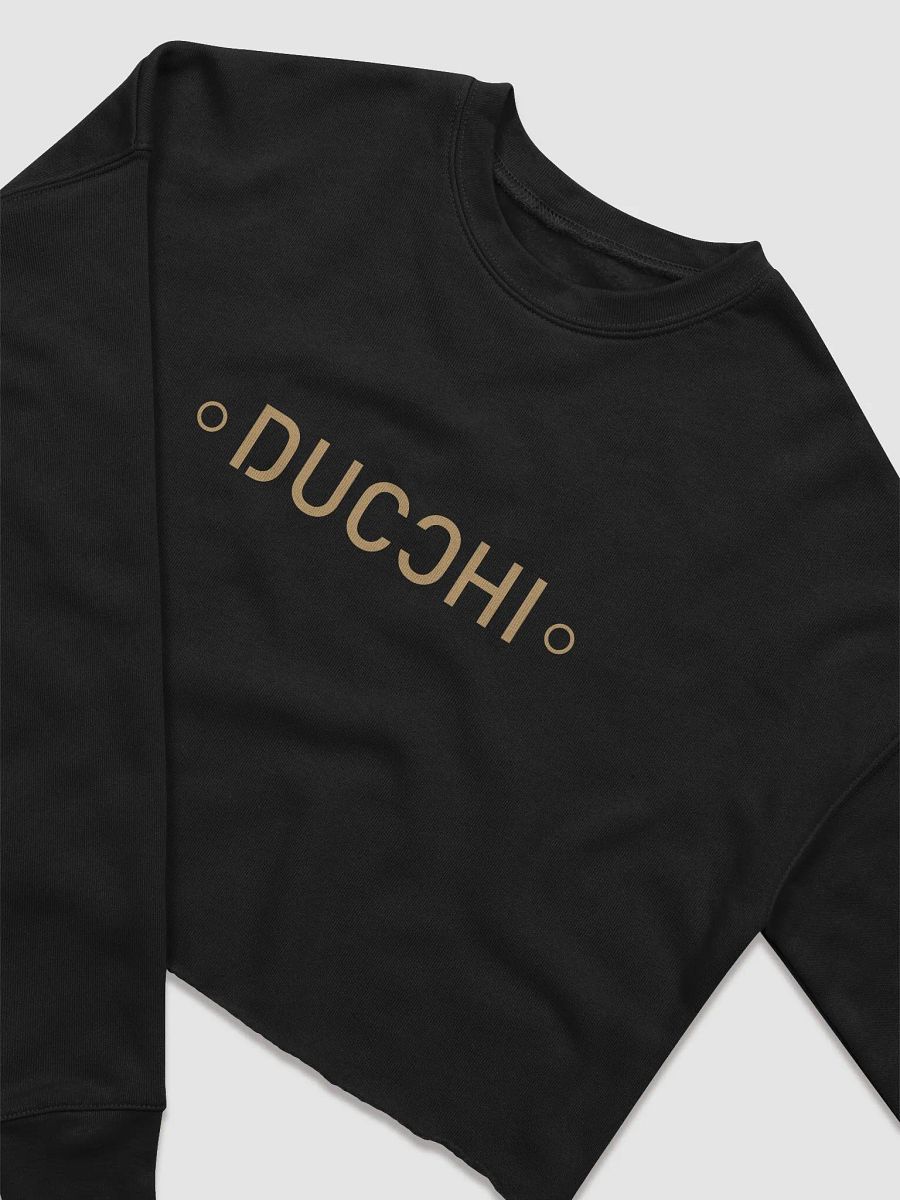 DUCCHI Stylized Women's Fleece Crop Sweatshirt product image (6)