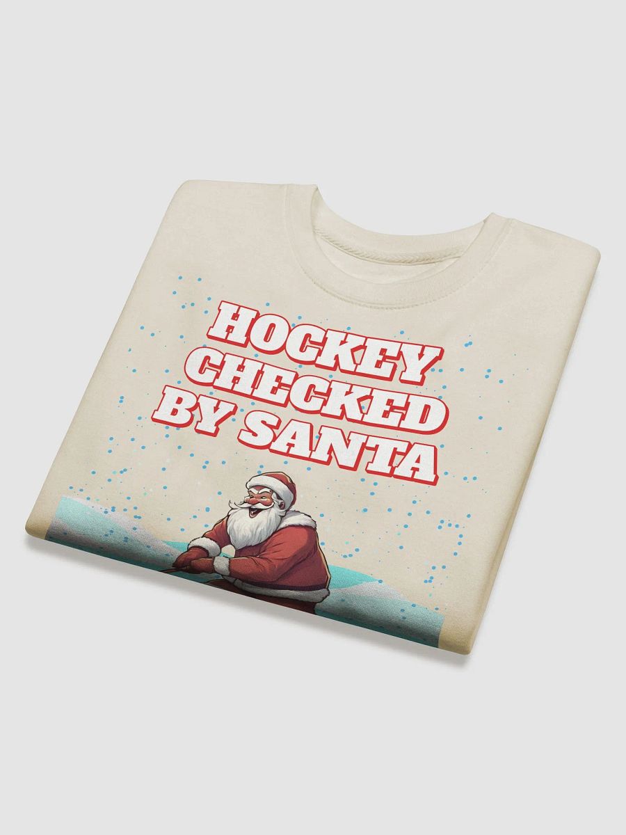 Hockey Checked By Santa Christmas Sweatshirt product image (30)