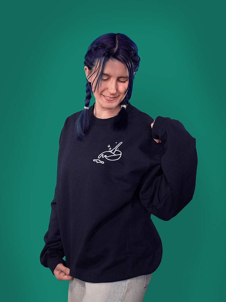 The Amateur Embroidered Sweater (Dark) product image (1)