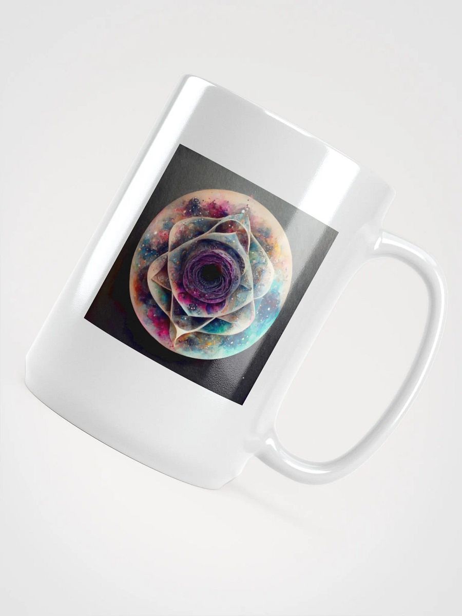 Galactic Rose White Glossy Mug product image (4)