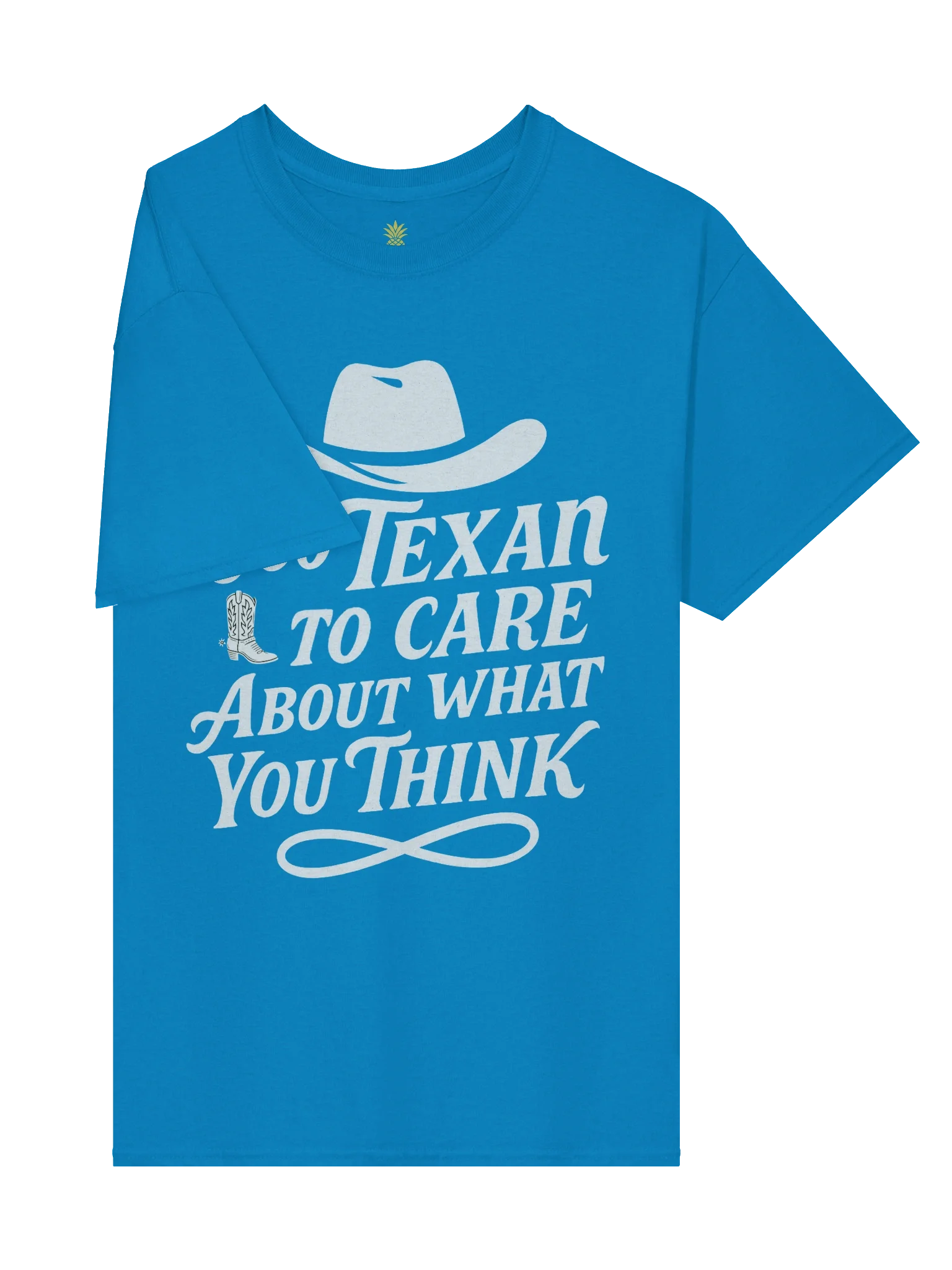 Too Texan to Care About What You Think (White Design) Texas Boxy Fit Unisex T-Shirt product image (4)
