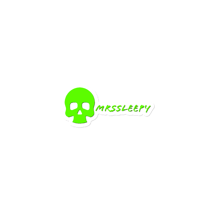 Vibrant Green Skull Die-Cut Magnet product image (2)