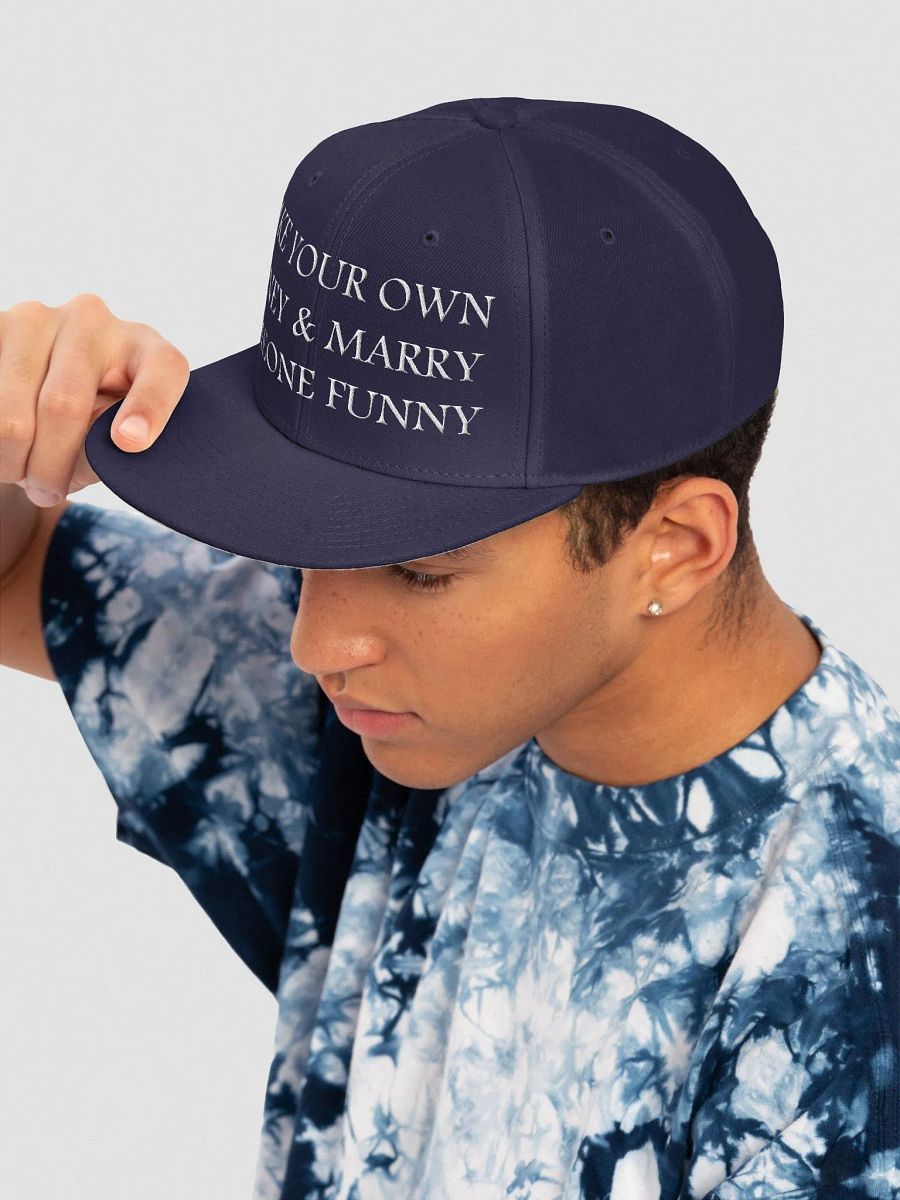 MAKE YOUR OWN MONEY & MARRY SOMEONE FUNNY - Wool Blend Snapback Cap product image (5)