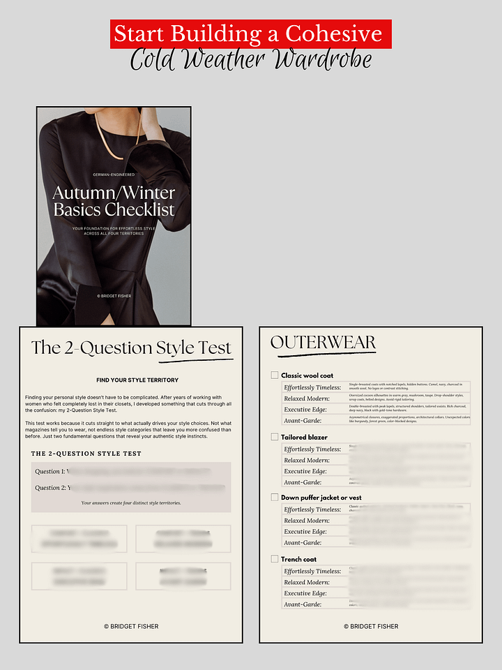 Autumn Winter Wardrobe Checklist (PDF) product image (2)