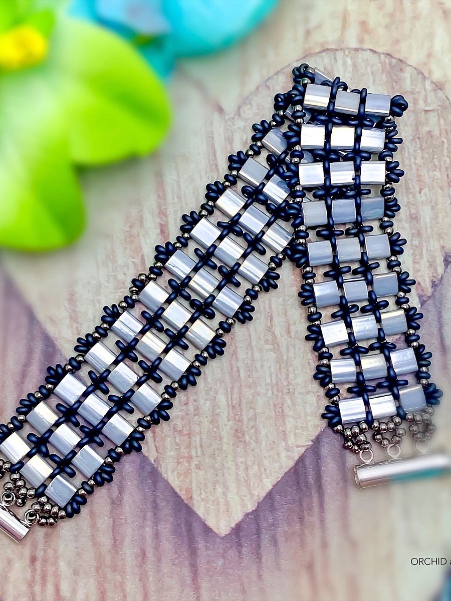 Beading Pattern – Twilight Tila Bead Bracelet product image (4)