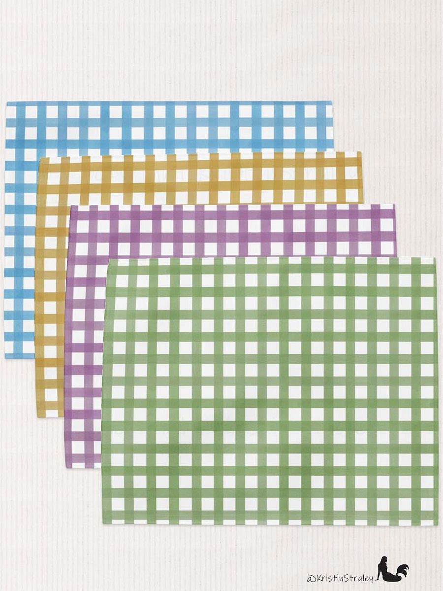 Gingham Colors Set Placemat Set of 4 product image (9)