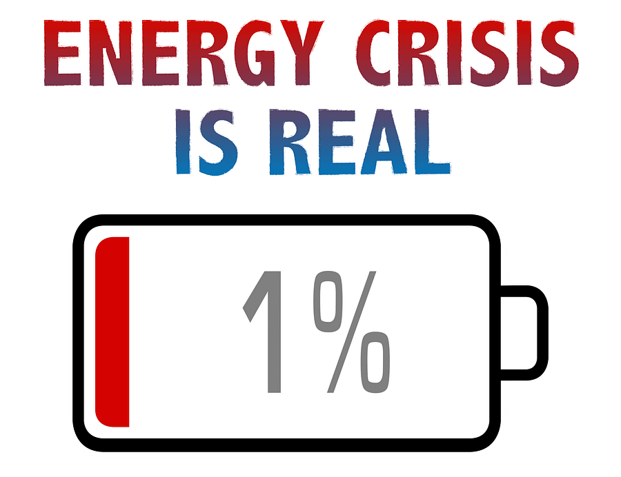Energy Crisis is Real with Battery at 1% T-Shirt product image (2)