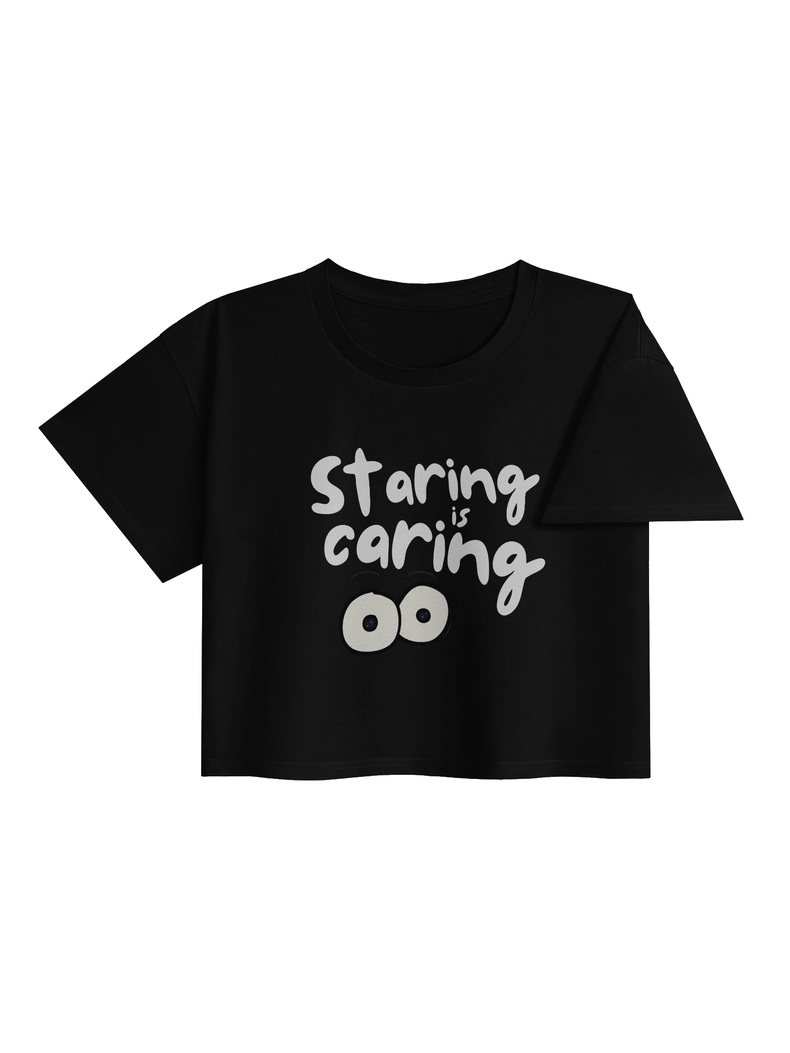 Staring is Caring Women's Cropped T-shirt product image (4)