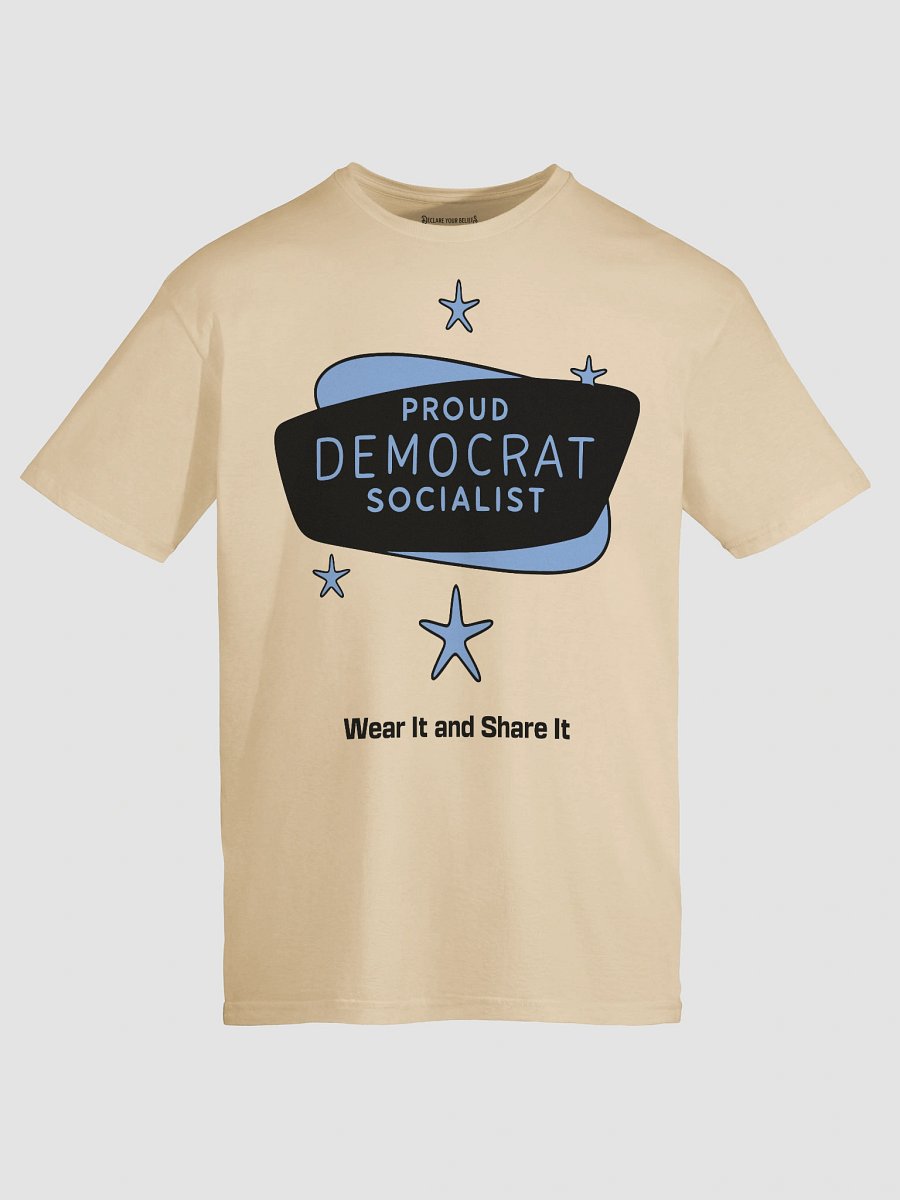 Proud Democrat Socialist Bold Identity Tee (C) product image (6)
